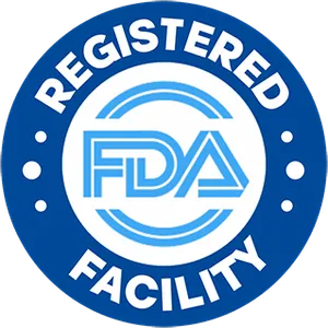 FDA registered facility seal shown on the Glyco Harmony order page