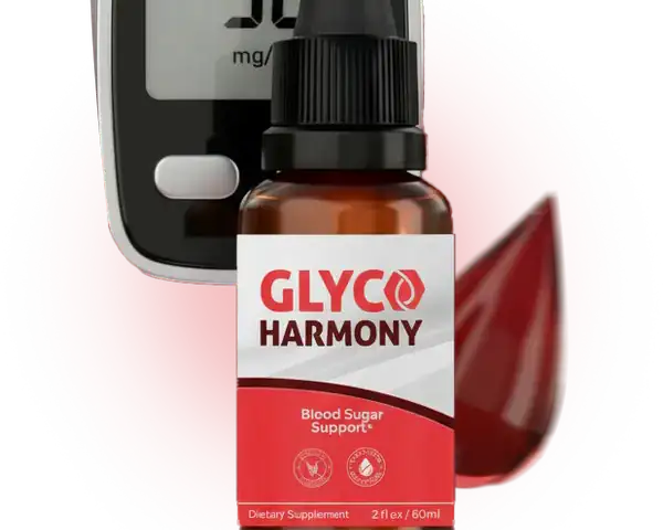 Glyco Harmony blood sugar support drops bottle, from the Active Health Guide Glyco Harmony review