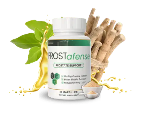 ProstAfense prostate support capsules bottle, from the Active Health Guide ProstAfense review