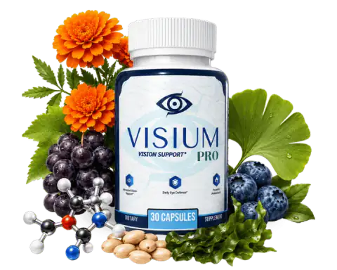 Visium Pro vision support capsules bottle, from the Active Health Guide Visium Pro review
